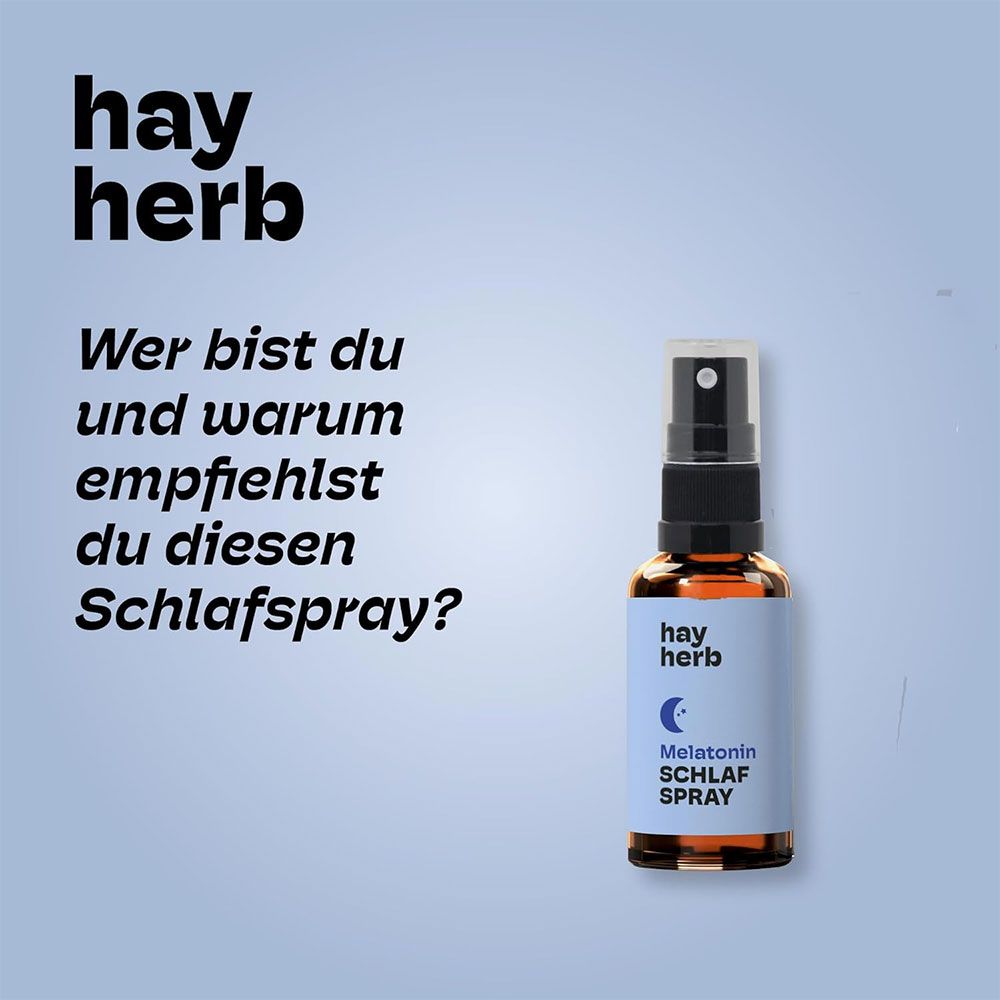 hay herb Melatonin Schlaf Spray