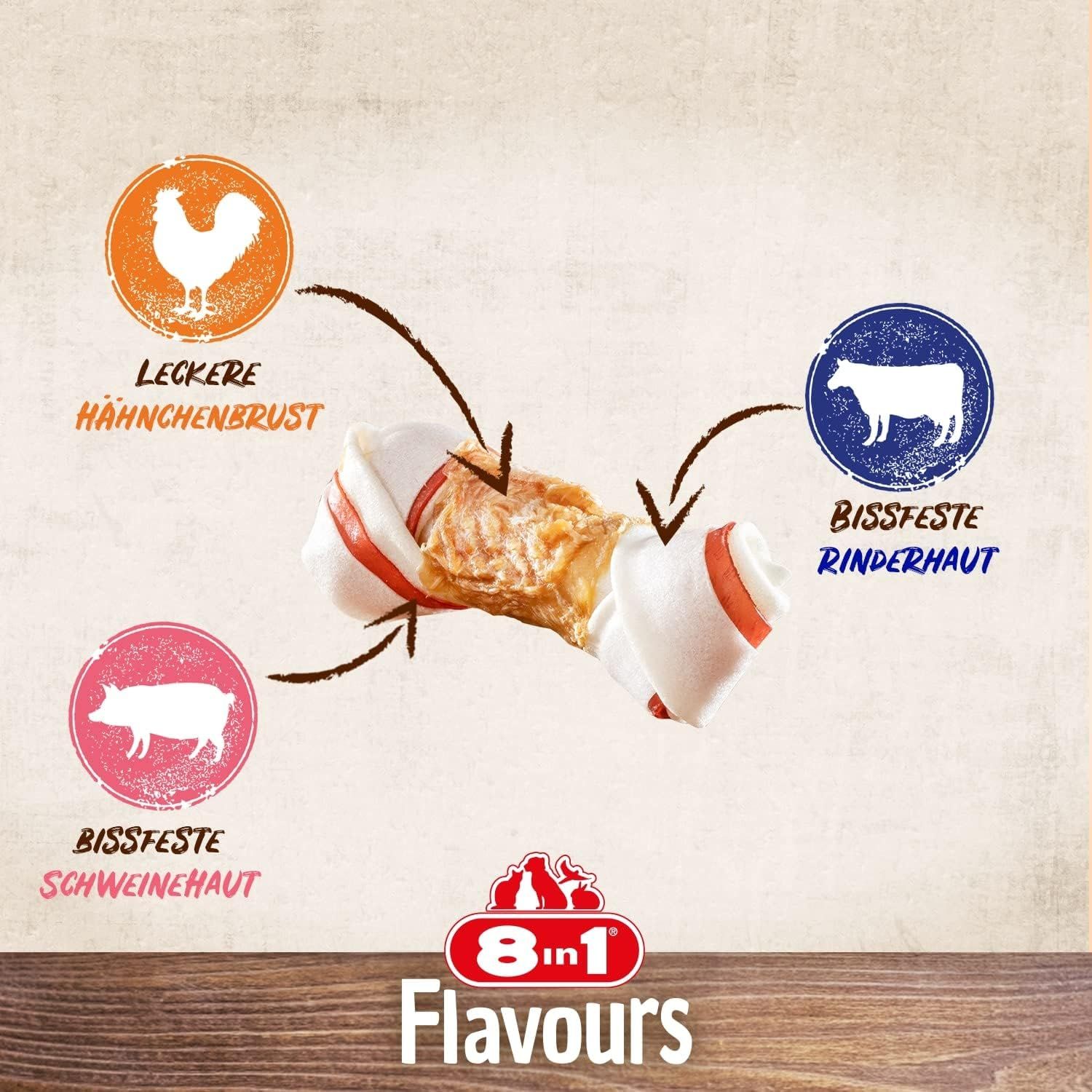 8in1 Triple Flavour Knochen S
