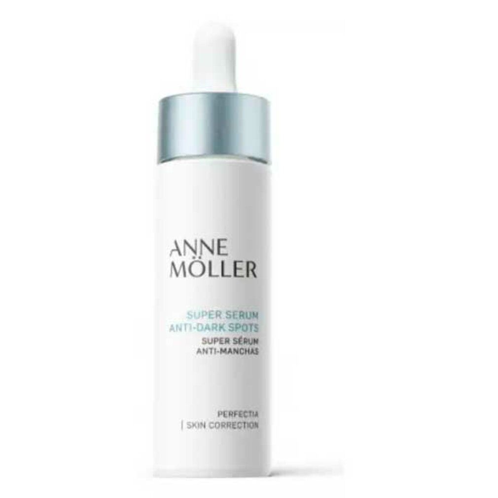 Anne Möller Super Serum Anti-Dark Spots Flasche mit Pipetten-Applikator.