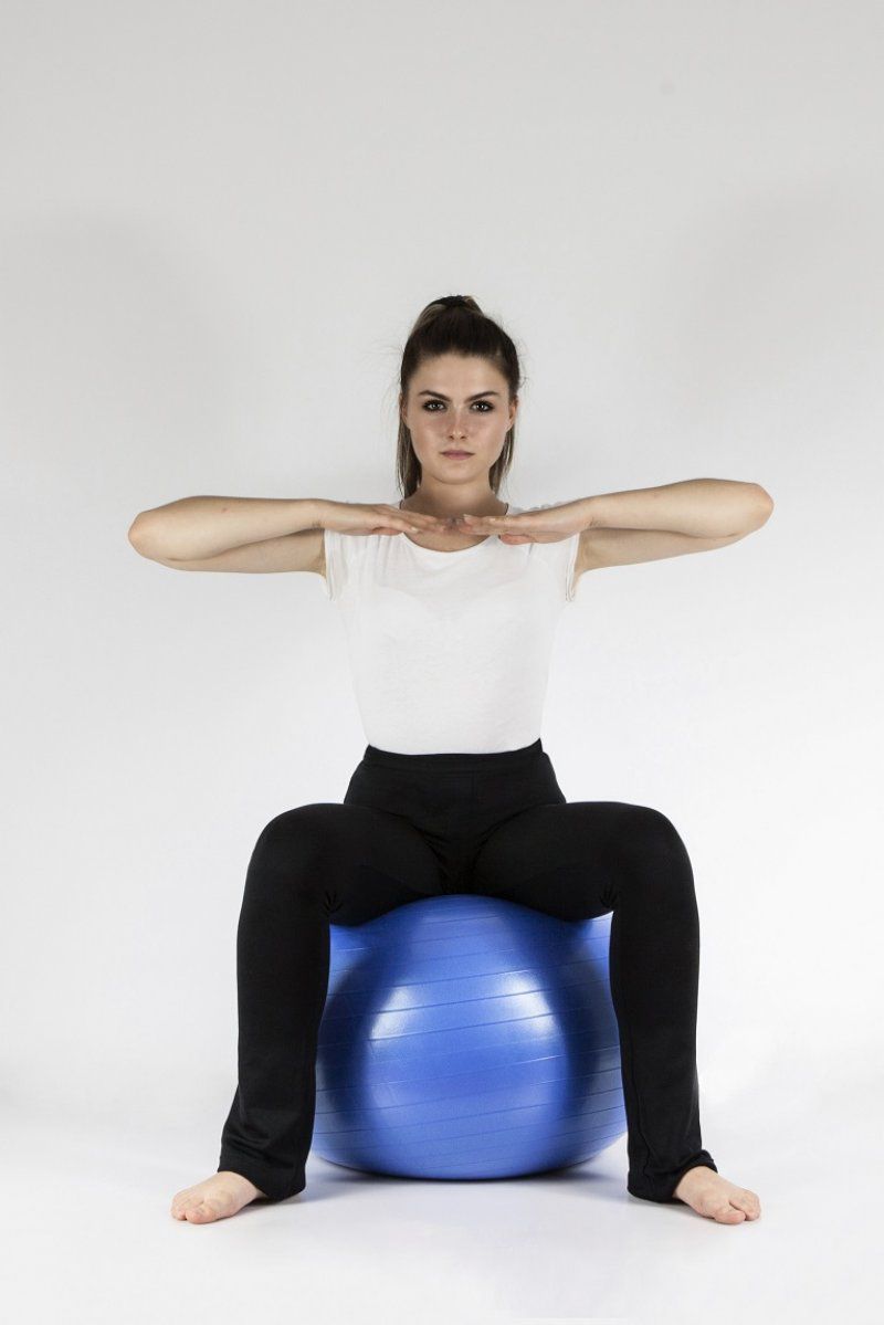 ANTAR Rehabilitationsball mit einem Durchmesser von 75 cm in Blau mit ABS-System