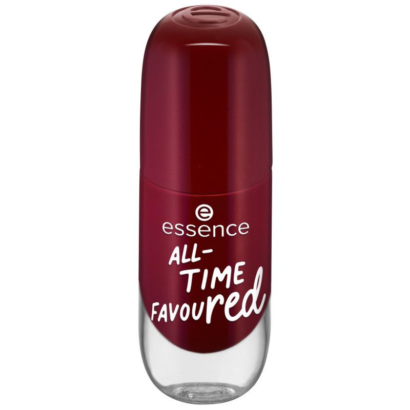 Essence Nagellackflasche in der Farbe All-Time Favoured Red.