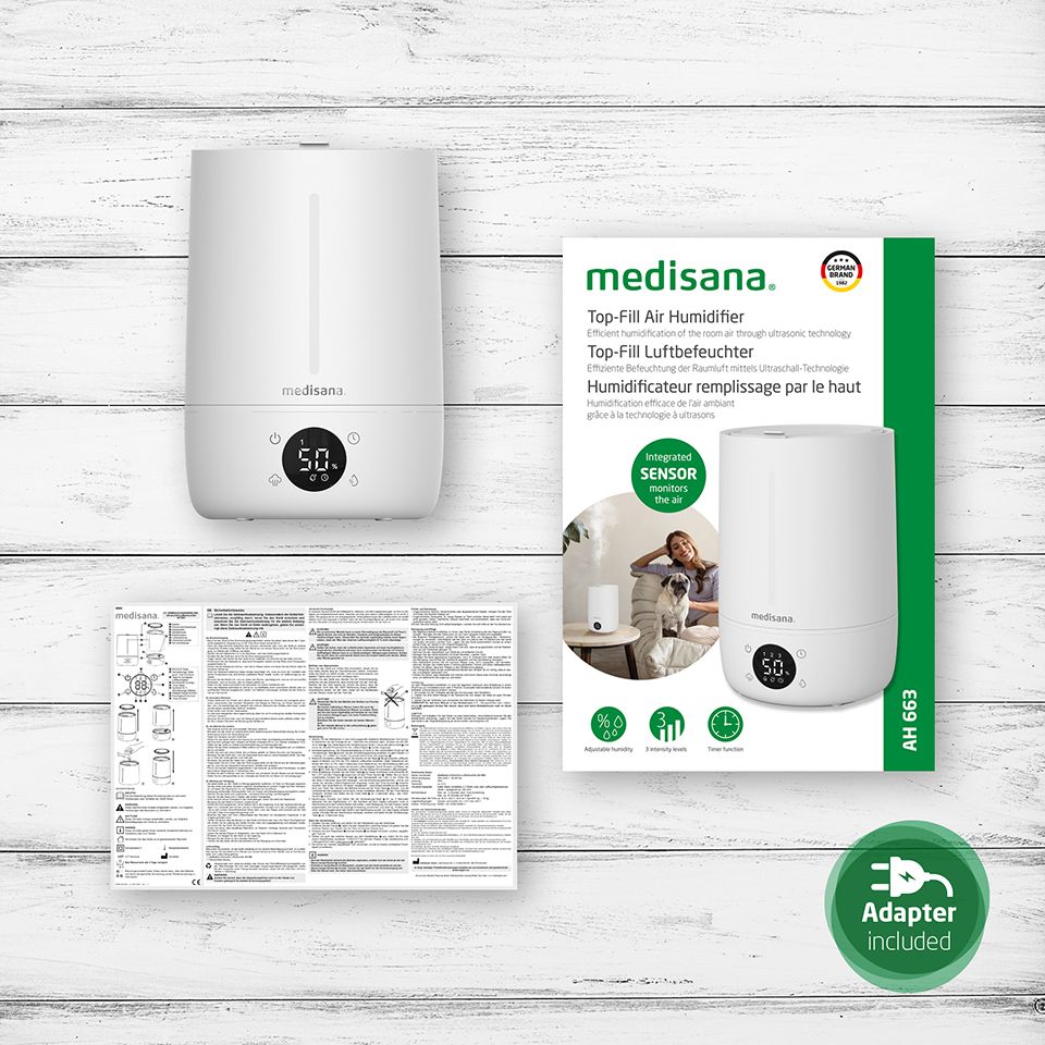 medisana AH 663 Luftbefeuchter mit Hygrometer