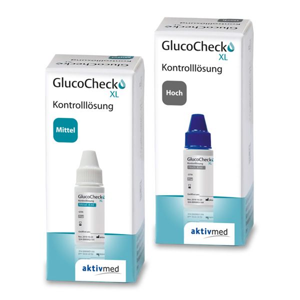 GlucoCheck XL Kontrolllösung (hoch) für das XL Messgerät