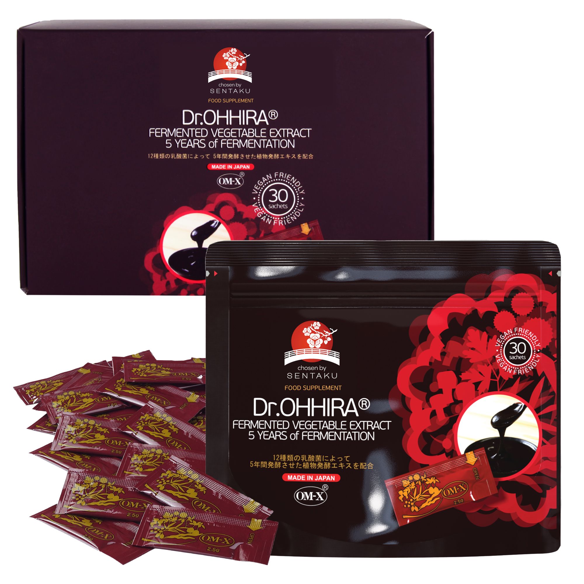 Dr.OHHIRA® Fermentierter Pflanzenextrakt OM-X® – 5 Jahre fermentiert mit Prä- & Postbiotika