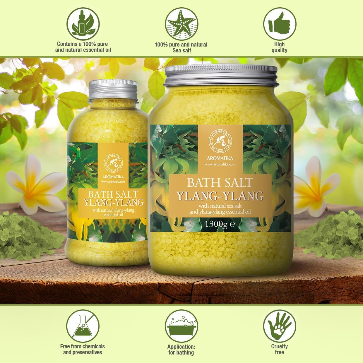 AROMATIKA  Badesalz Ylang Ylang