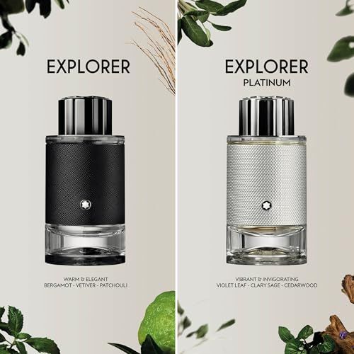 Montblanc Explorer Eau de Parfum und Explorer Platinum Eau de Parfum Flakons.