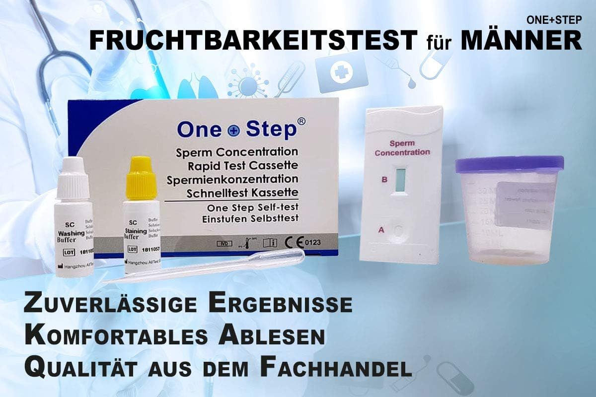 One+Step Fruchtbarkeitstest Sperma Test für Männer - Spermientest für zu Hause