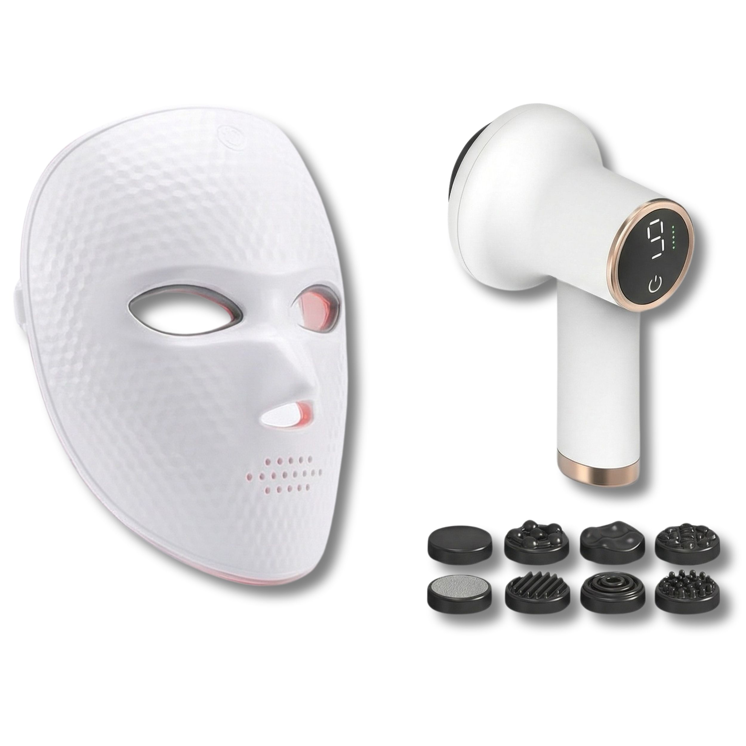 Beauty- & Silhouette-Box – Professionelle LED-Gesichtsmaske & Straffender Anti-Cellulite-Massager