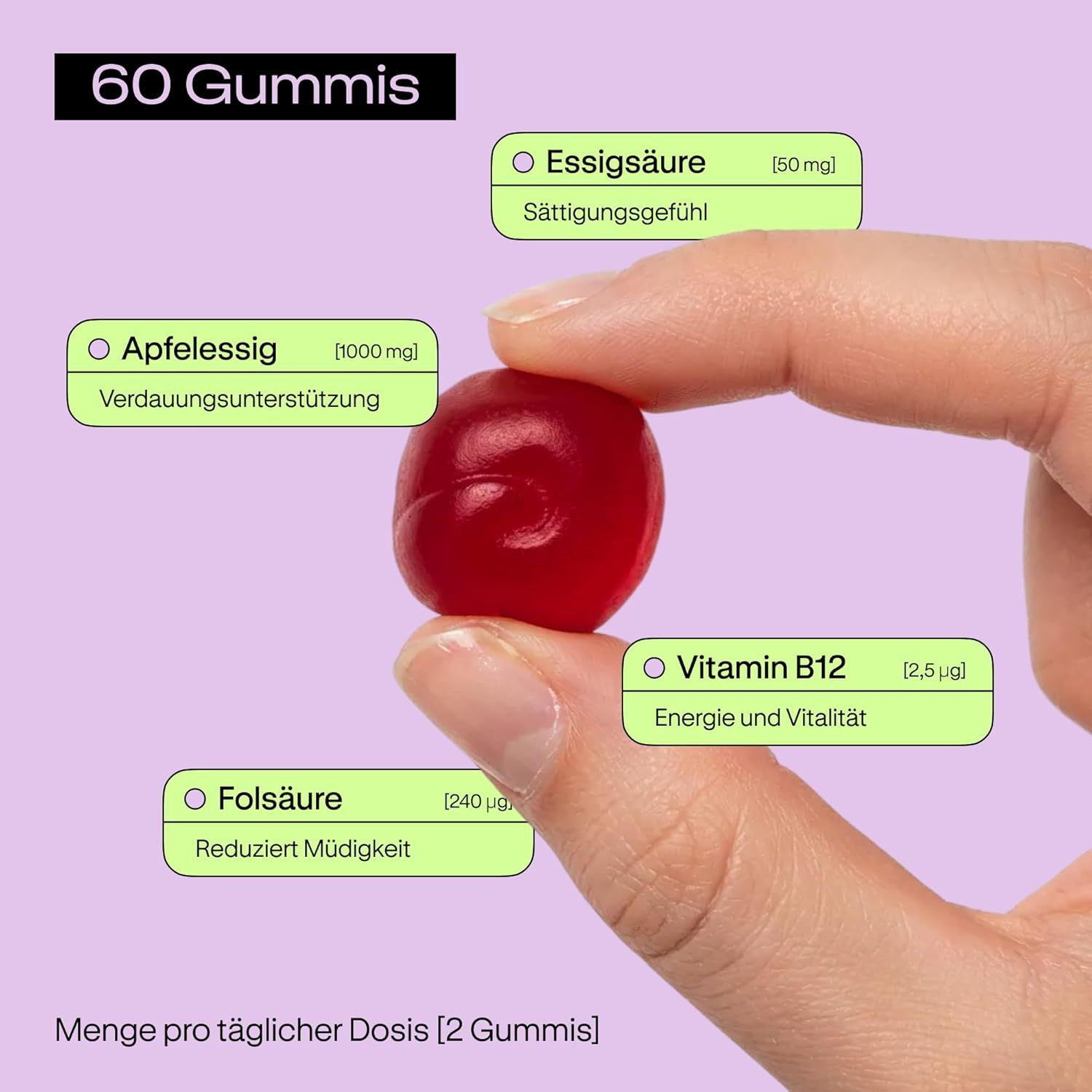 NUTRIBRAIN  Apfelessig Gummies