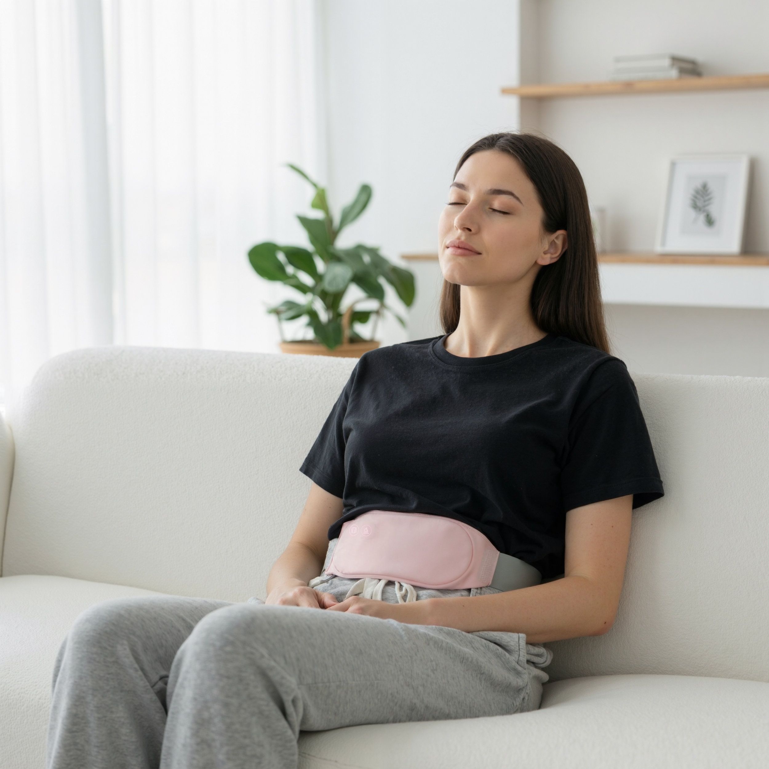 Beheizter Menstruationsgürtel aus Graphen – 3 Wärmestufen, Linderung von Menstruationsschmerzen