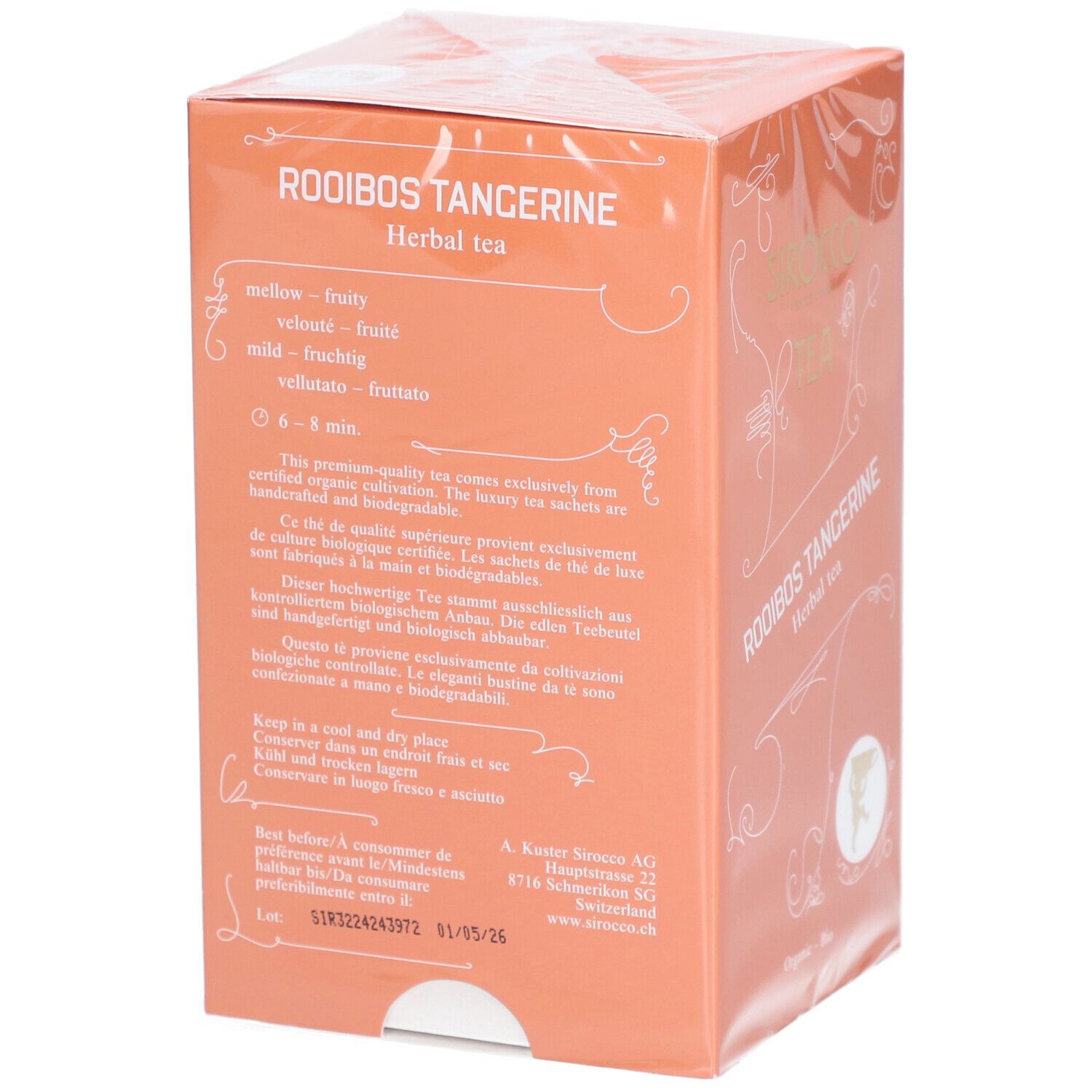Sirocco Bio Tee Rooibos Tangerine