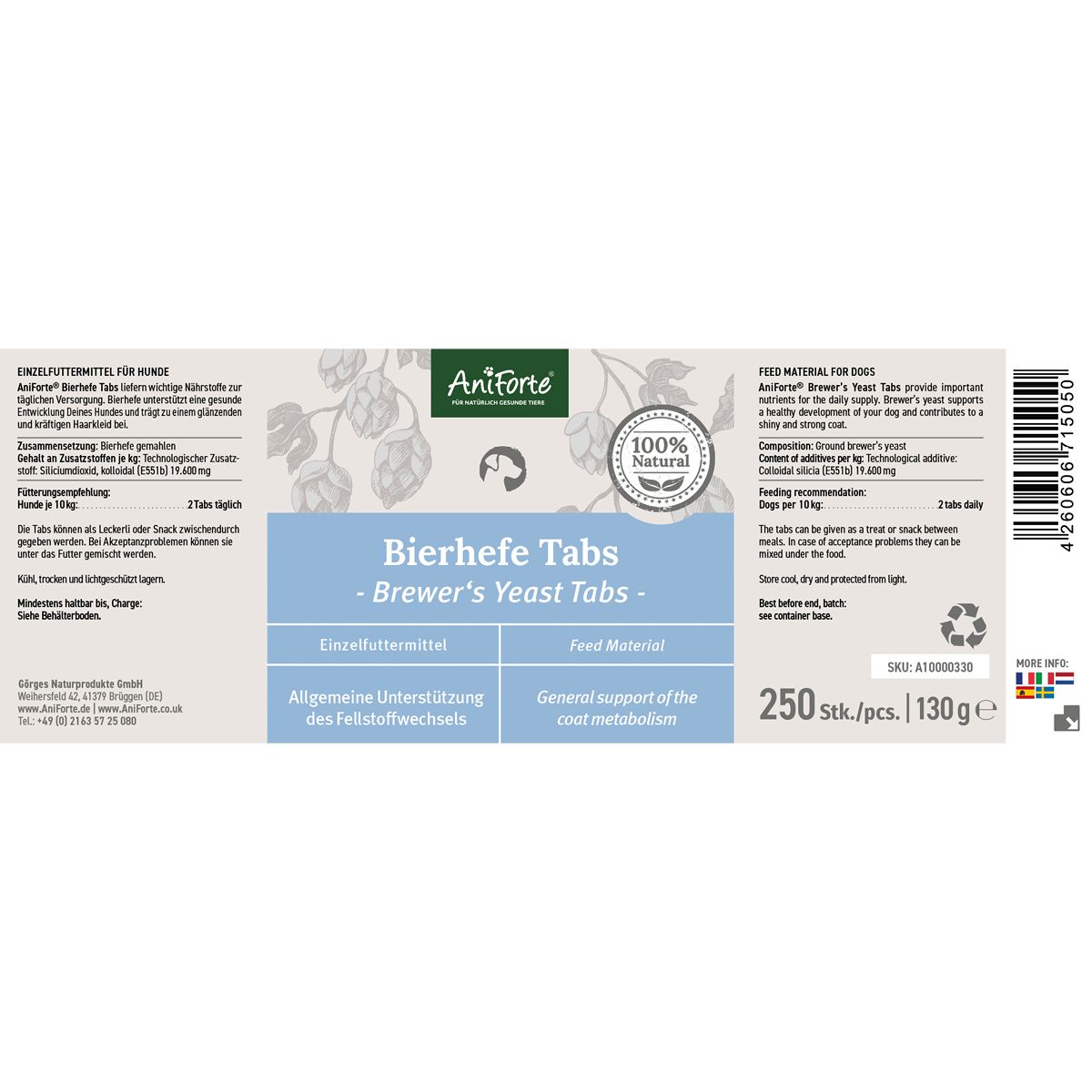 AniForte Bierhefe Tabs