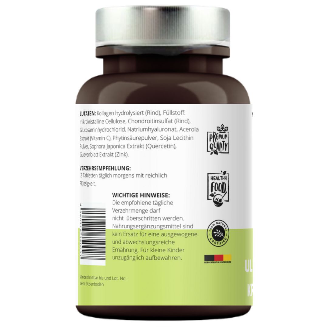 Ultra Gelenk-Kraft Intenz Tabletten mit Kollagen und Hyaluron von VitaminFuchs
