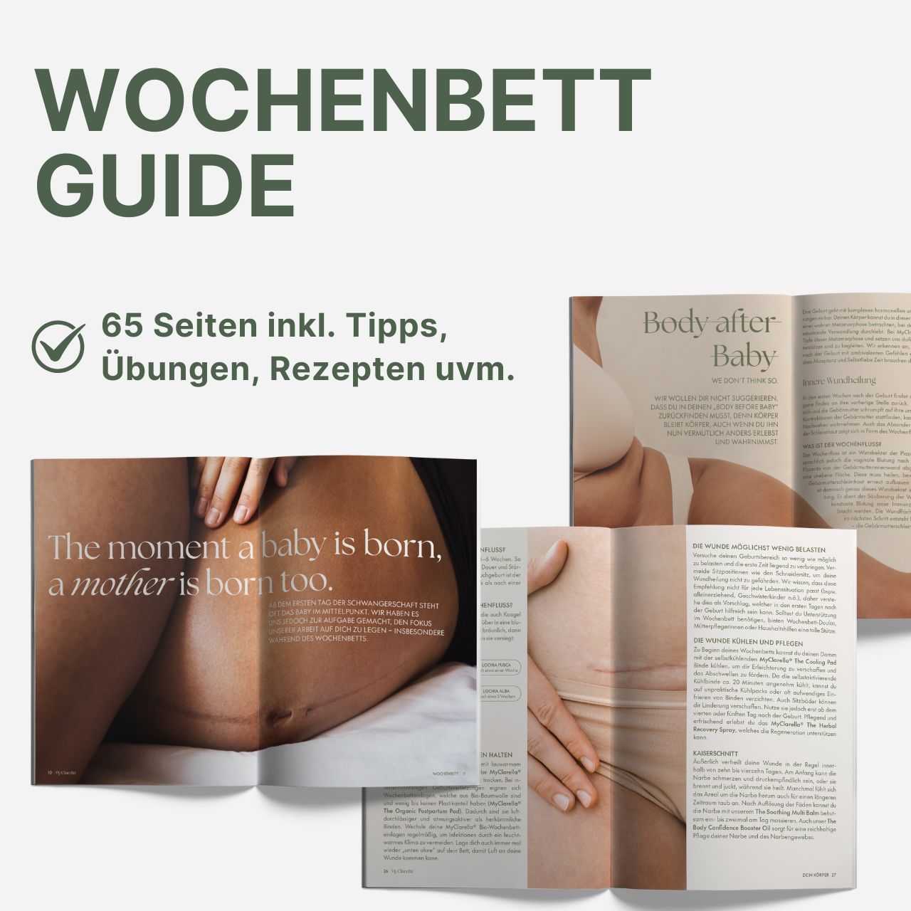 MyClarella Mama Wochenbettbox für vaginale Geburt und Kaiserschnitt