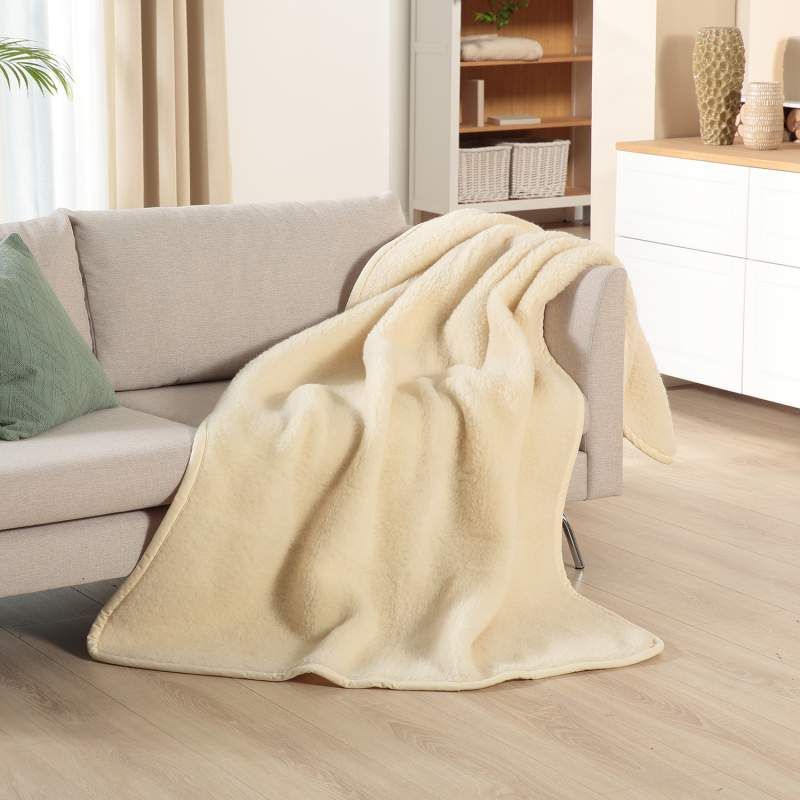 aktivshop Schurwolldecke »Natur«