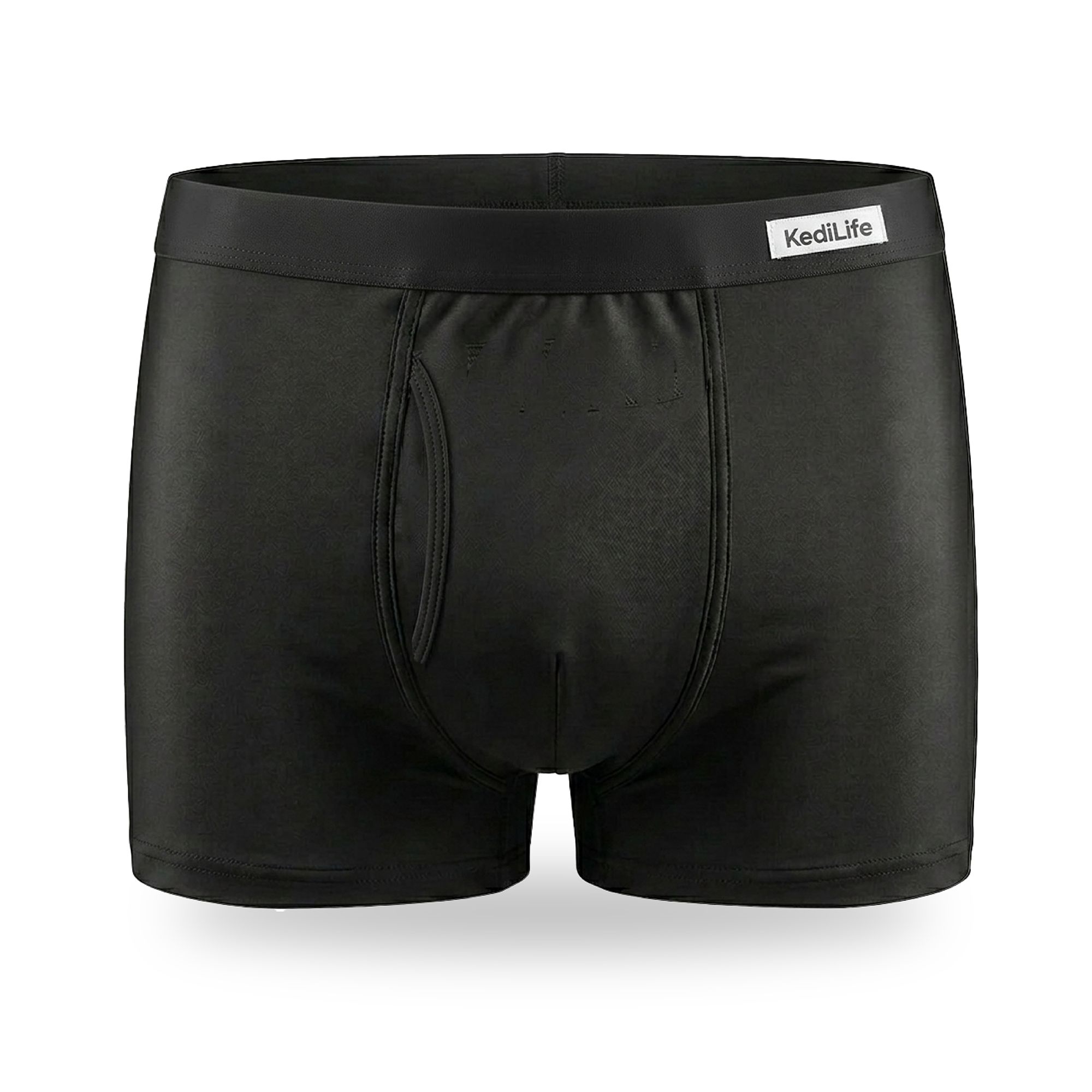 KediLife Inkontinenzunterhose für Herren, Boxershorts Schwarz