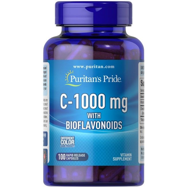 Puritan's Pride Vitamin C – 1000 mg mit Bioflavonoiden mit schneller Freisetzung