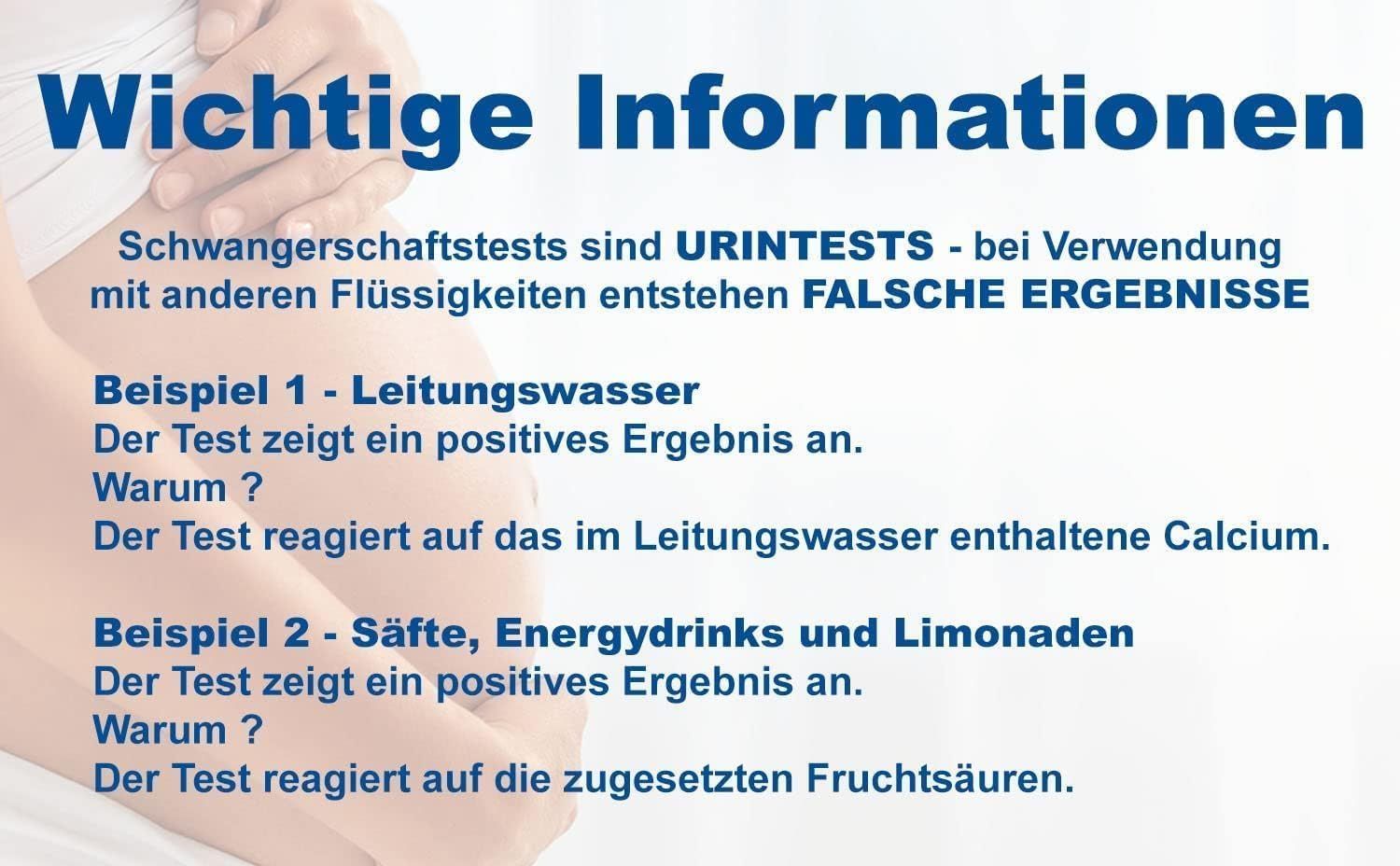 One+Step Blue Line ultraempfindlicher Schwangerschaftstest - Frühtest 10 miu/ml