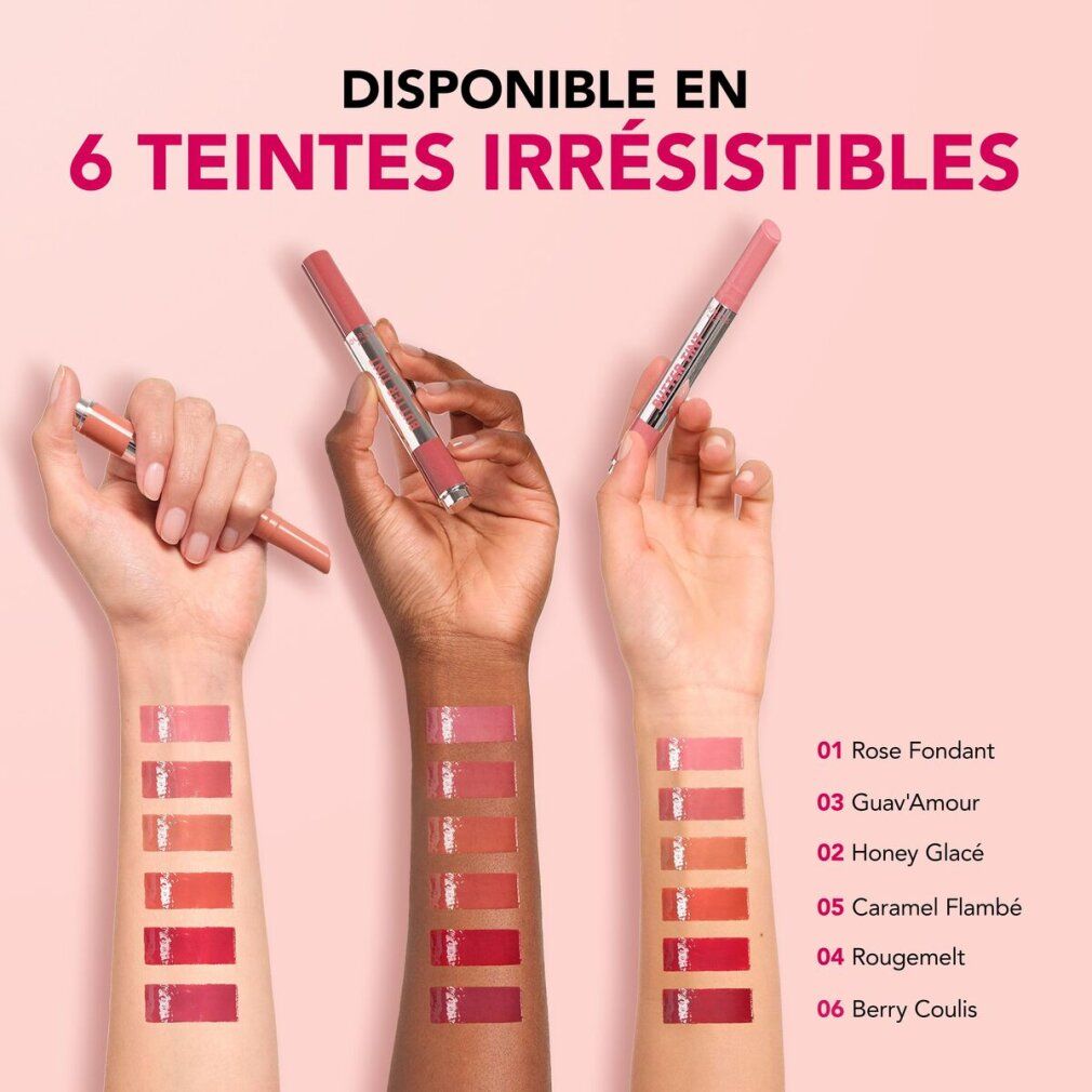 butter tint lip glaze Lippenbalsam #01 -Rose Fondant r