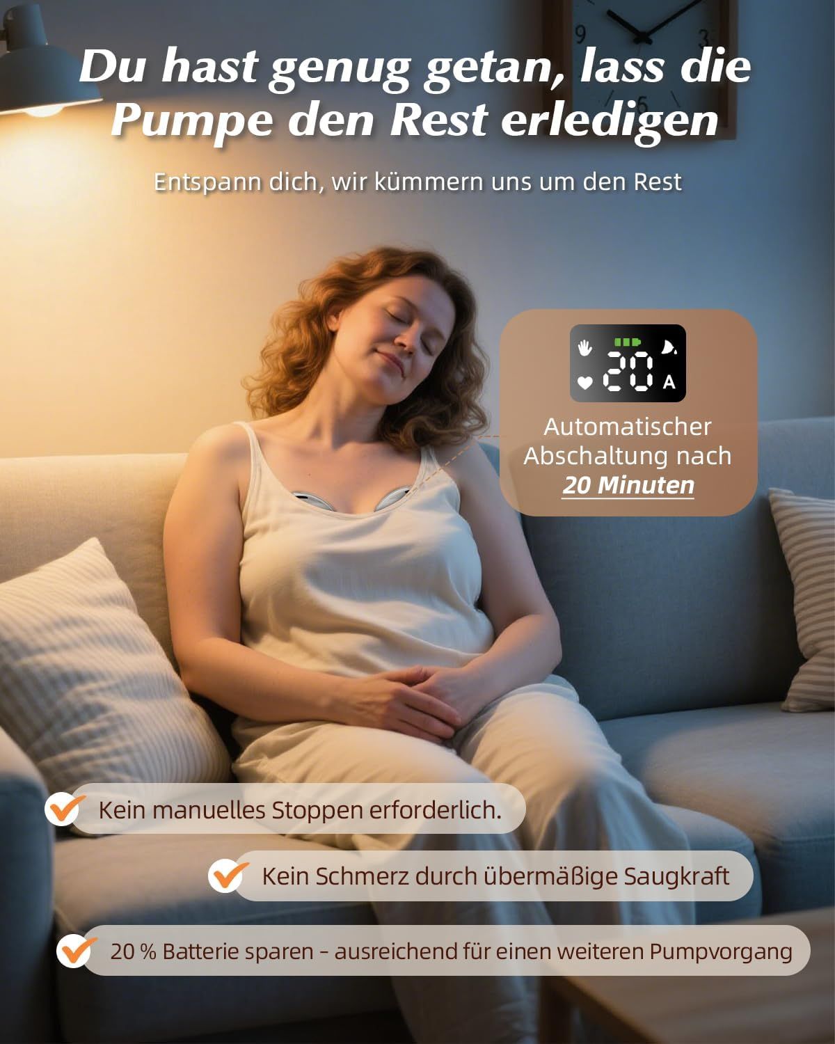 KISSBOBO Elektrische Milchpumpe Weiß