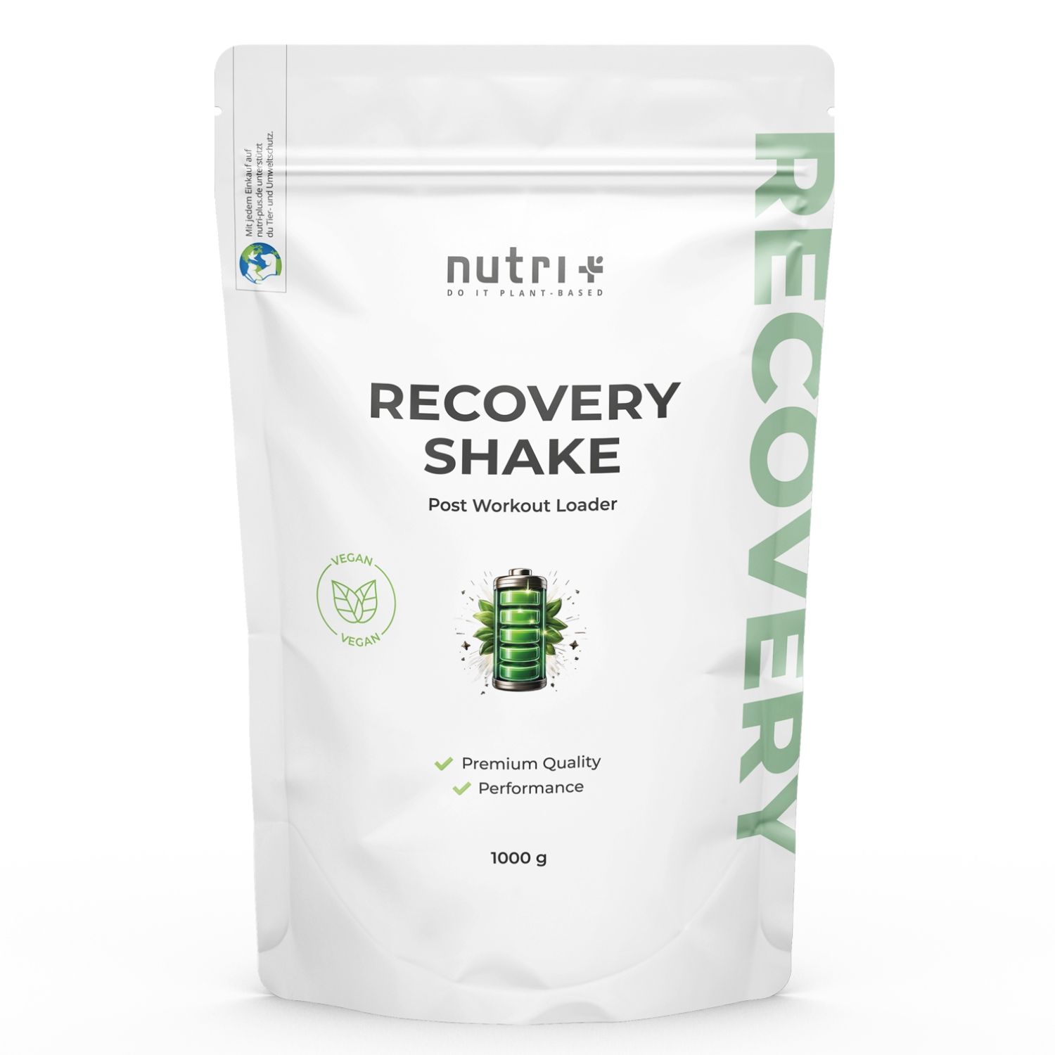 nutri+  Recovery Loader - Post Workout Shake für Regeneration