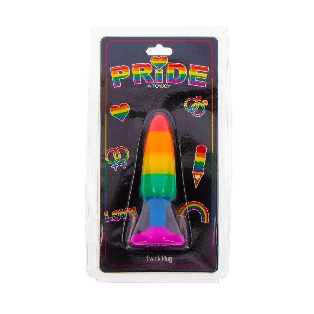 Pride - Regenbogen Analplug aus Silikon
