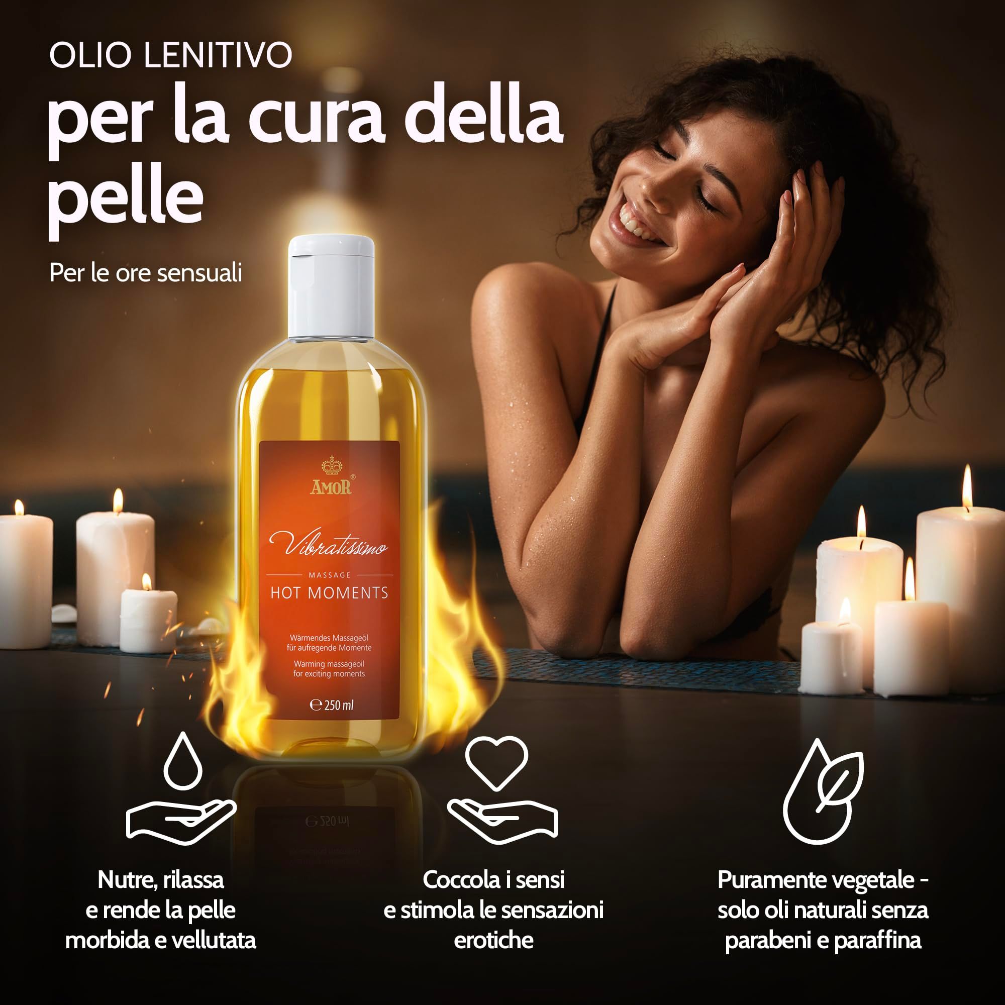 Vibratissimo Massageöl Hot Moments