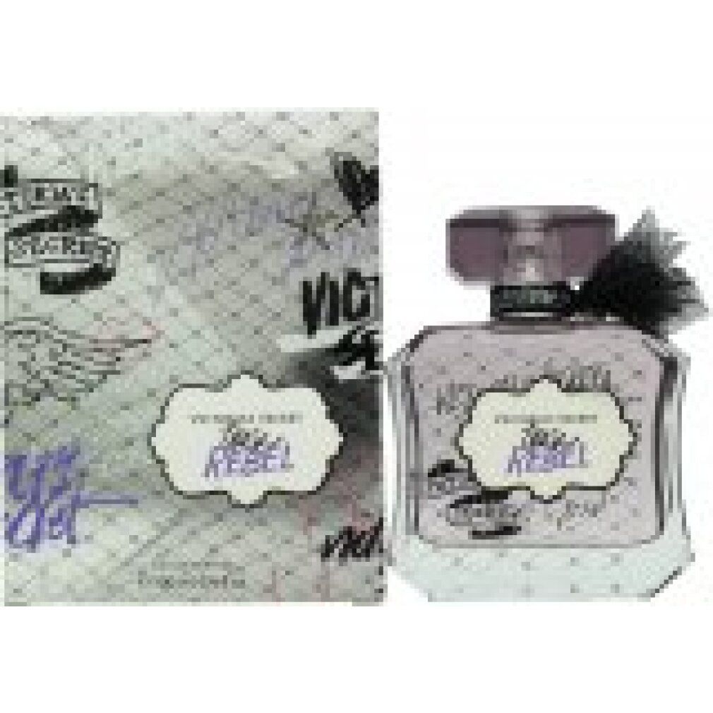 Victoria's Secret Tease Rebel Eau de Parfum mit Verpackung. Eckiger Glasflakon und Karton. Aufschrift Tease Rebel.