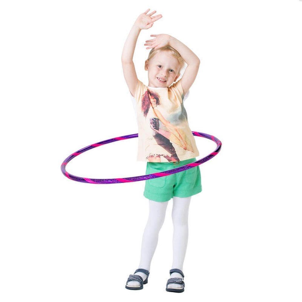 Hoopomania Glamour Kinder-Hula-Hoop | Ø 80 cm | Violett-Pink