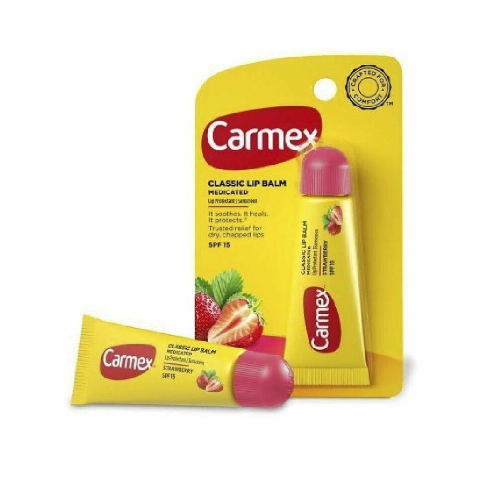 carmex strawberry bálsamo labial SPF15