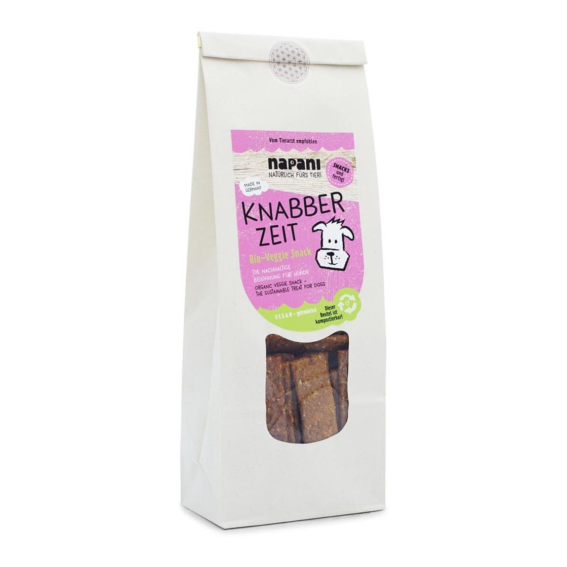 napani Knabber Zeit - Bio-Veggie Snack für Hunde