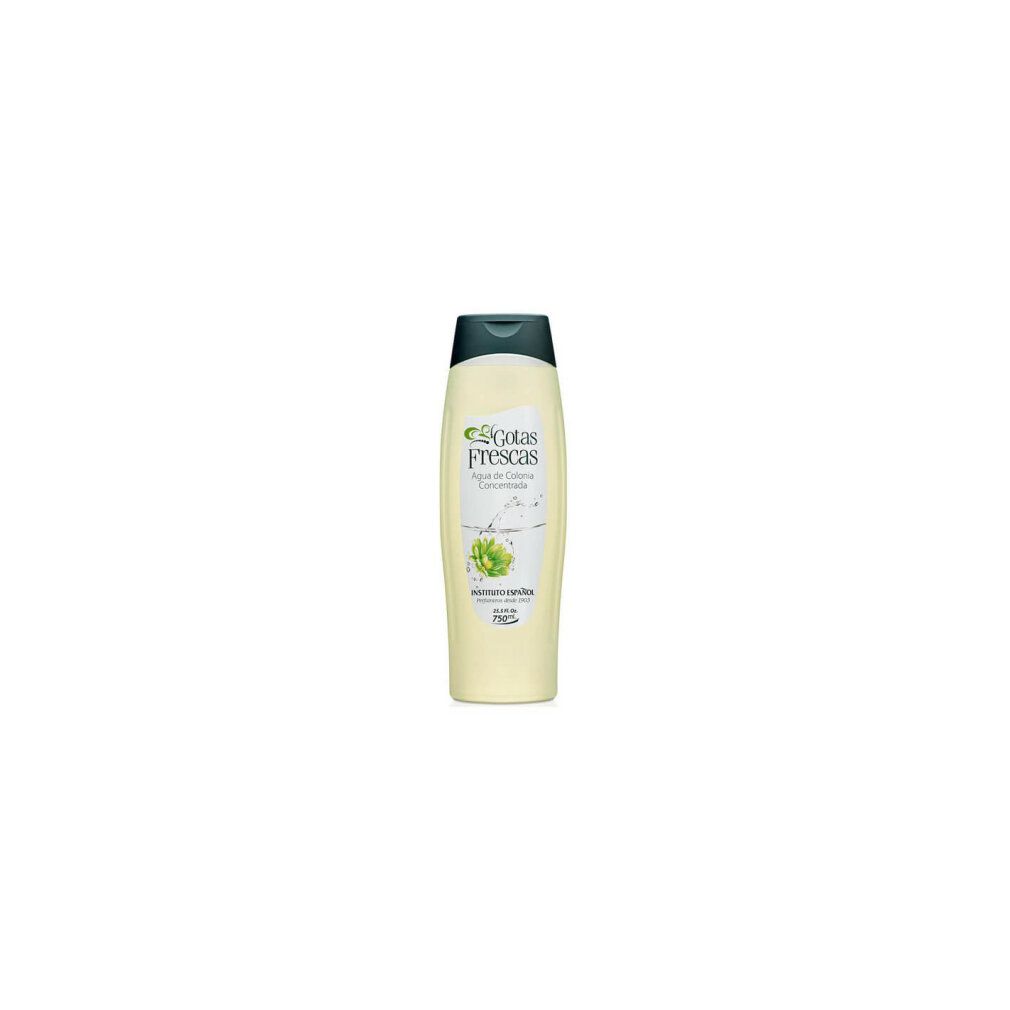 Gotas Frescas Eau de Cologne Flasche mit grünem Deckel.