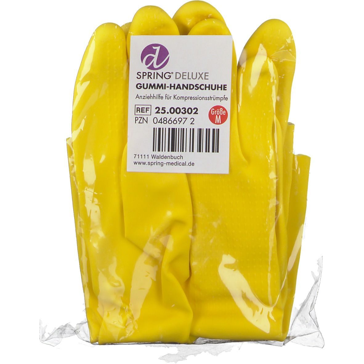 SPRING® Gummihandschuhe für Kompressionsstrümpfe Gr. M