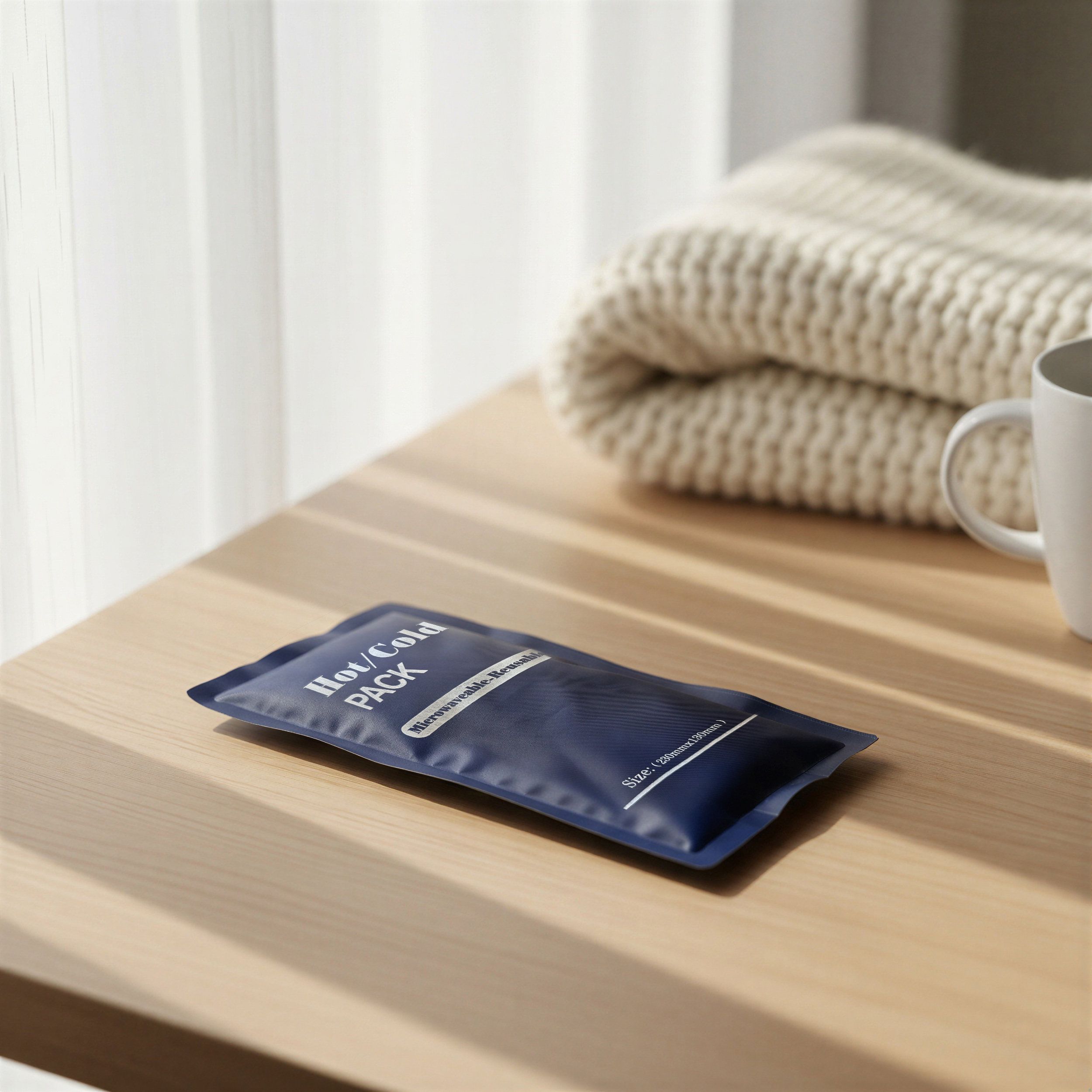 Wiederverwendbares Warm-/Kalt-Gelpack – Flexible Wärmekompresse, Entzündungen & Regeneration