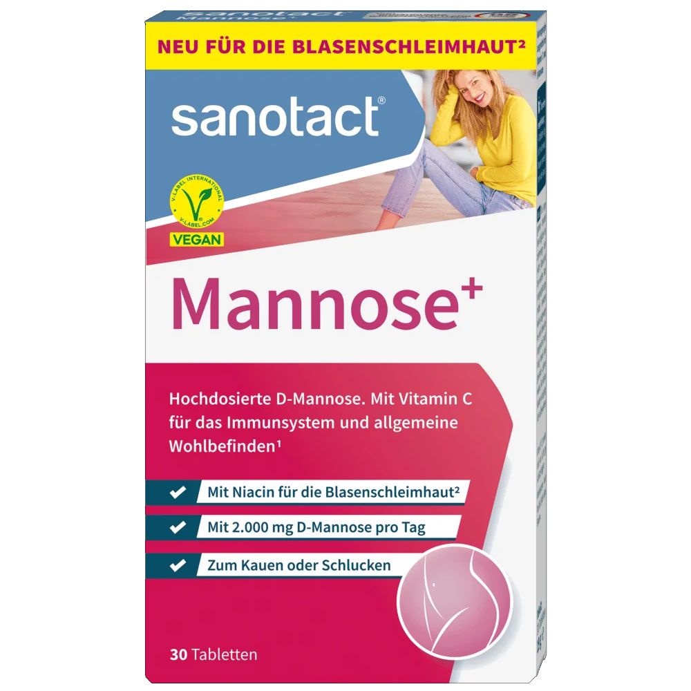 Sanotact Mannose+ mit Niacin Tabletten