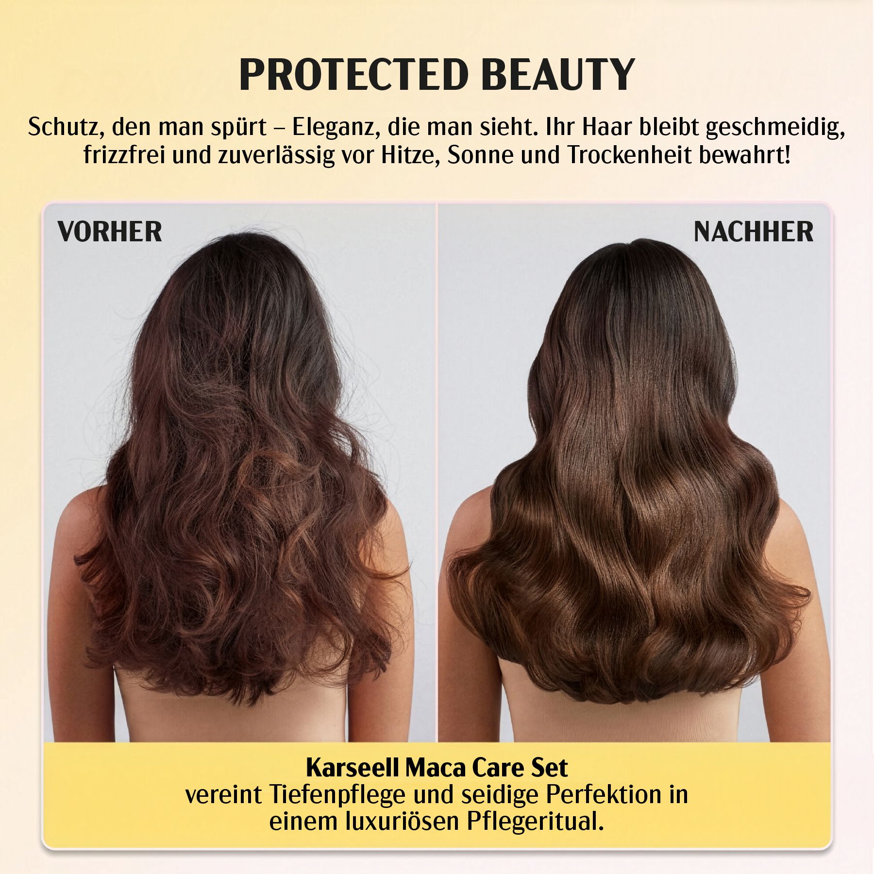 Karseell Haarpflege-Set Maca Essenz Öl und Haarmaske Kollagen Haar Arganöl