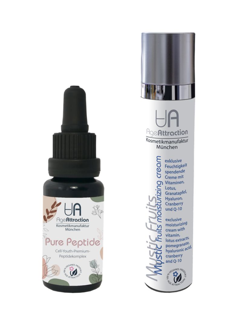 AGE ATTRACTION Hautpflege pur: PURE PEPTIDE + Mystic Fruits