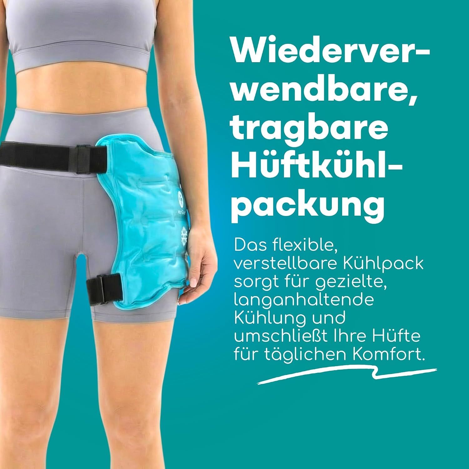 Hüft-Kältepackung: Gezielte Kältetherapie zur Schmerzlinderung & Regeneration.