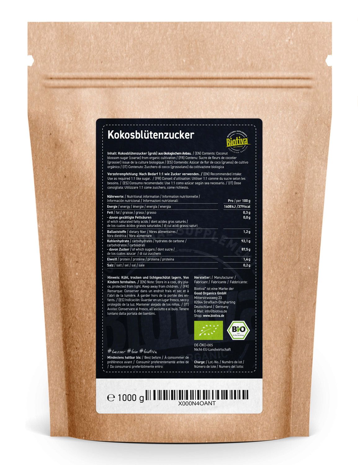 Biotiva Kokosblütenzucker Bio