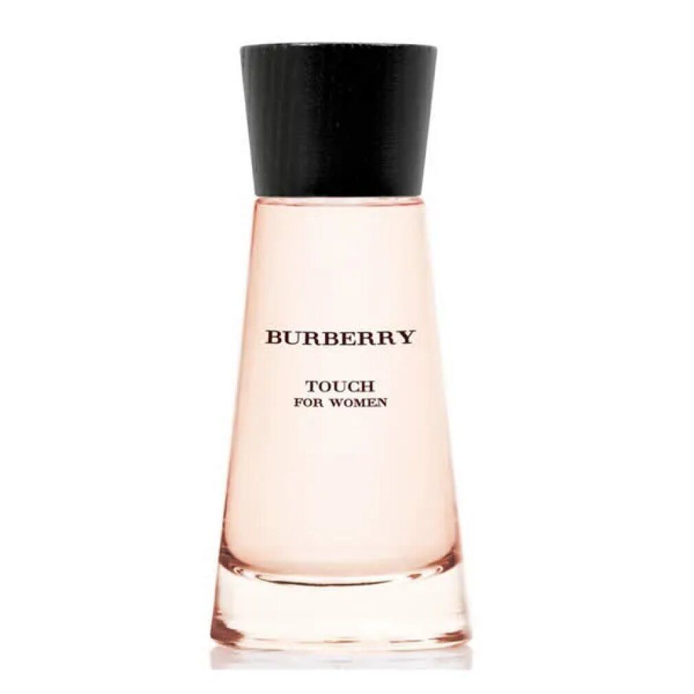 Burberry Touch für Frauen Flakon mit schwarzem Deckel. Aufschrift: Burberry Touch for Women.