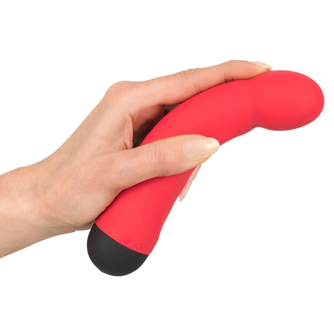 G-Punkt-Vibrator "Red G-Spot Vibe" mit gebogener Kugelspitze | 10 Vibrationsmodi | Colorful Joy