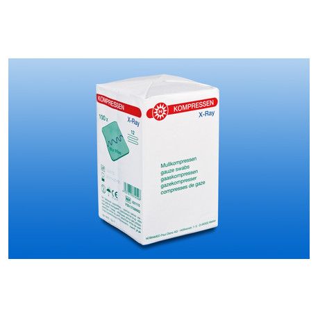 NOBA X-Ray Mullkompresse 16-lagig 7,5 cm x 7,5 cm 100 Stück