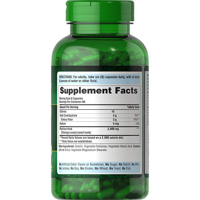 Puritan's Pride Flohsamenschalen 500 mg