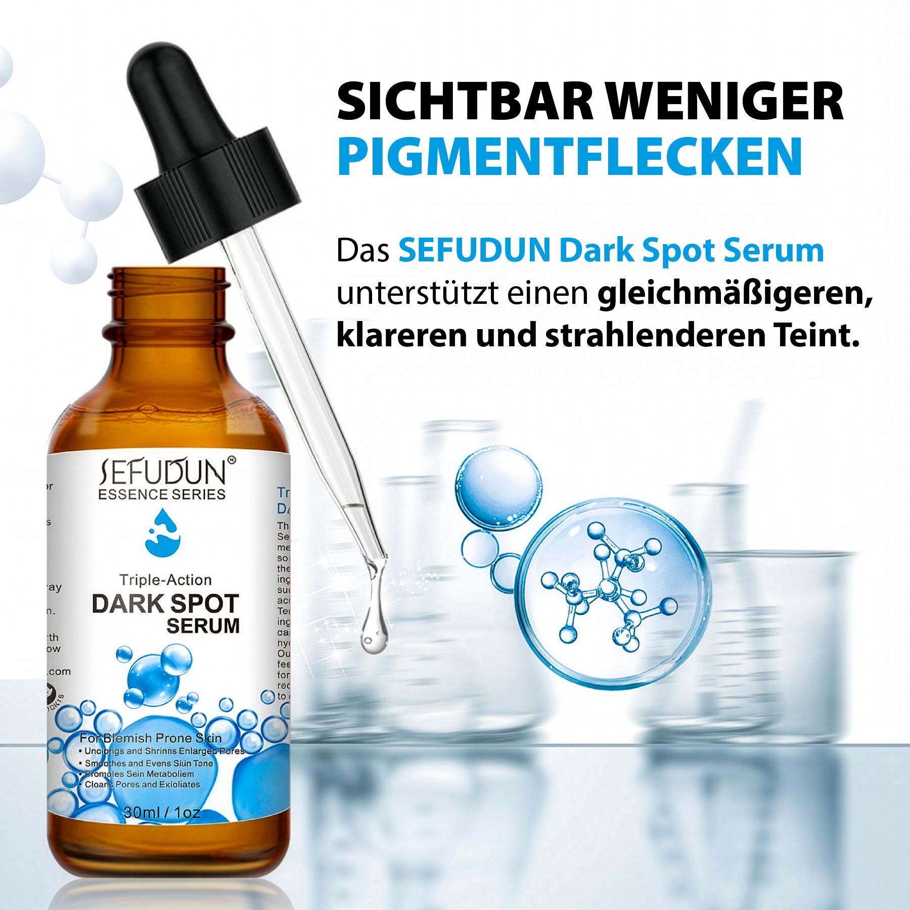 SEFUDUN Niacinamide Gesichtsserum gegen Pigmentflecken Dark Spot