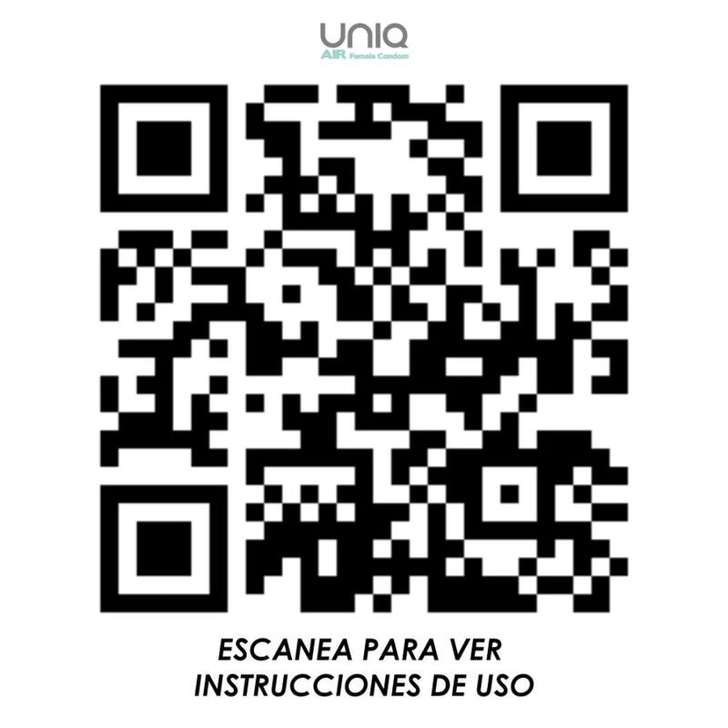 QR-Code auf weißem Hintergrund. Text darunter: 'ESCANEA PARA VER INSTRUCCIONES DE USO'.