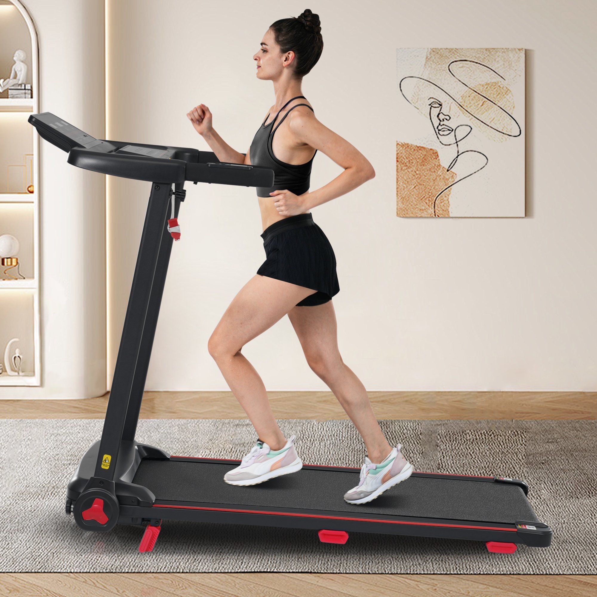 Klappbares Laufband mit 8 % Steigung, 3,0 PS, 14 km/h