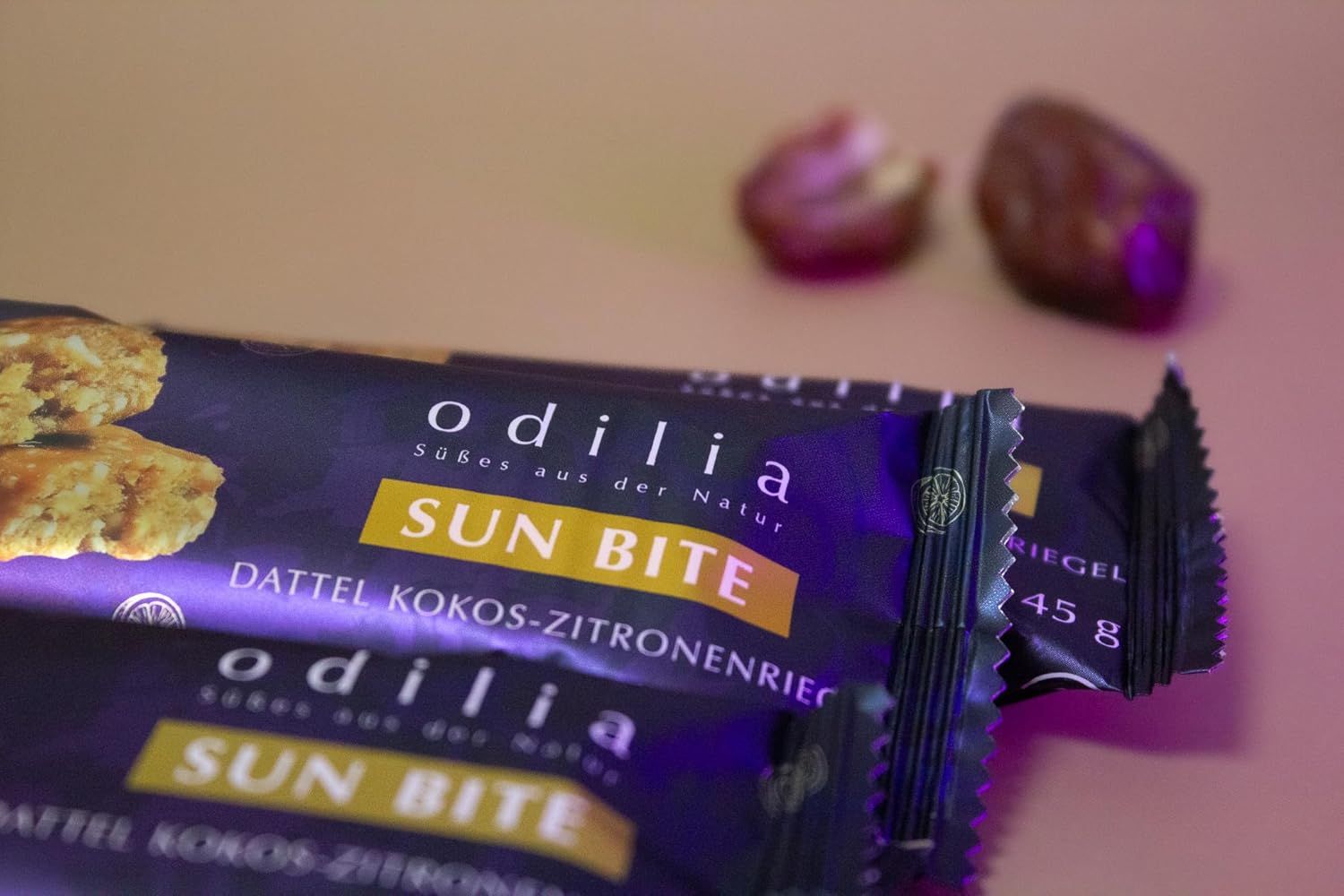 odilia SunBite Bio Dattel-Kokos Zitronenriegel