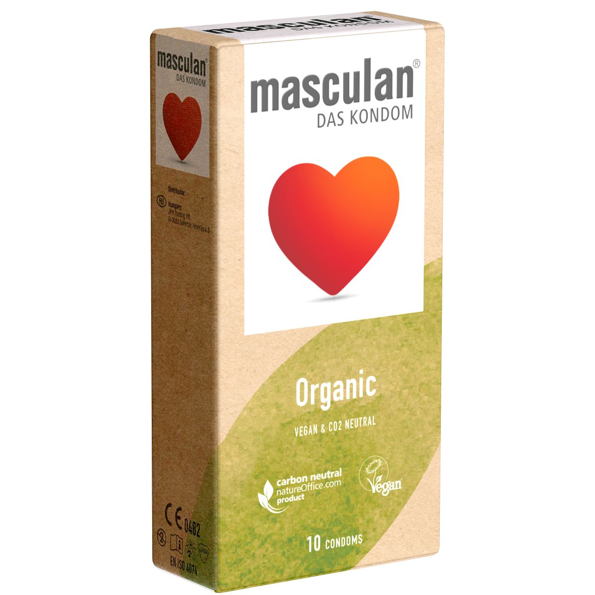 Masculan *Organic* vegane & co²-neutrale Kondome mit und zarter Oberfläche