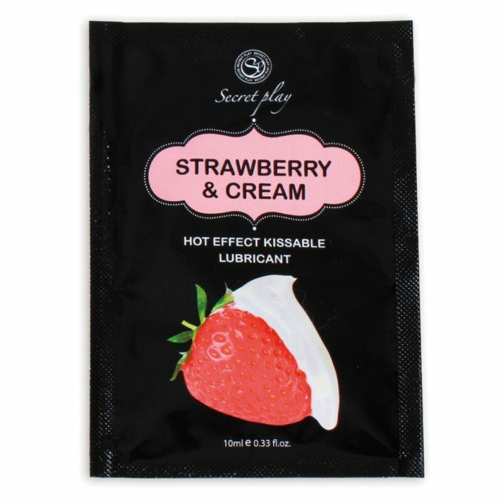 Secret Play Gleitgel-Sachet, Erdbeere & Sahne, 10ml.