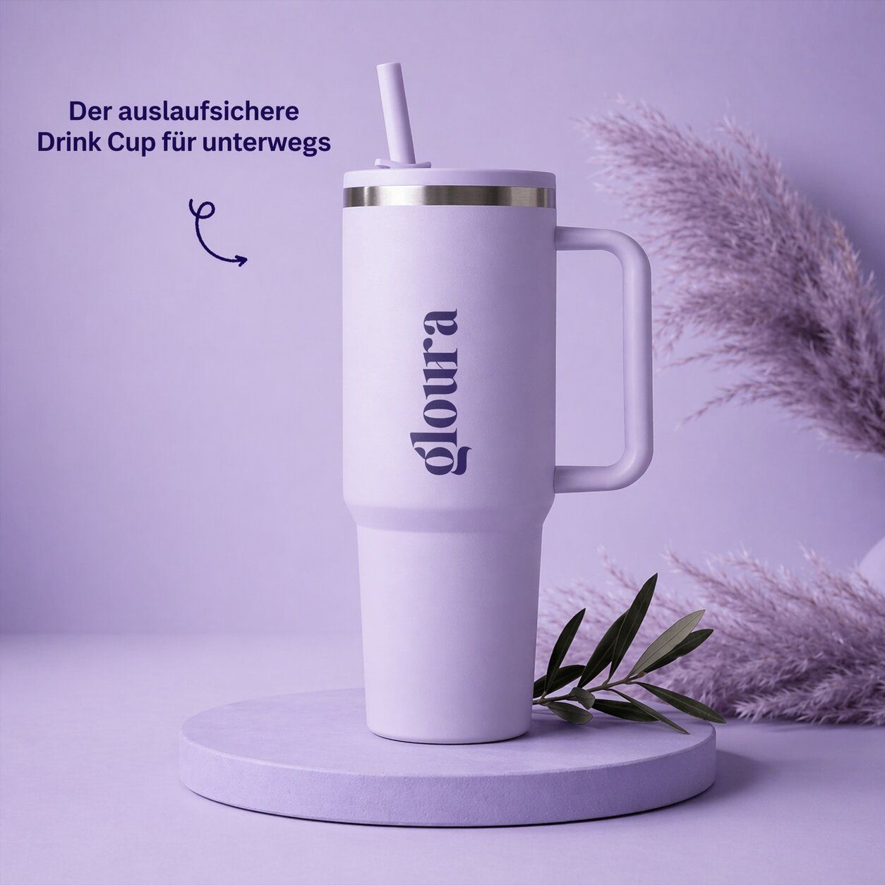 Gloura Thermobecher, Trinkflasche aus Edelstahl, für heiße und kalte Getränke, Sport & Alltag